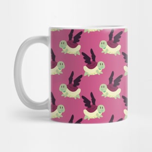 Flying Turtle Pink Pattern Mug